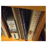 Two Shelf Off a Wall + a Small Bookshelf of Books