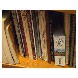 Two Shelf Off a Wall + a Small Bookshelf of Books