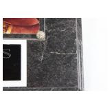 Ring Legends Mohammad Ali and Joe Frazier Autographed Boxing Photo Plaque