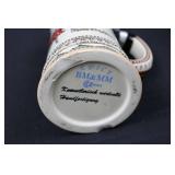 Collectible Tankards with Pewter Lids - Morning Retreat, 10-Point Buck Collector Tankard & 2 German Handcrafted Steins (Lot of 4)