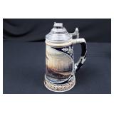 Collectible Tankards with Pewter Lids - Morning Retreat, 10-Point Buck Collector Tankard & 2 German Handcrafted Steins (Lot of 4)