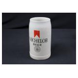 Michelob Beer Ceramic Stein - White Glaze Made in West Germany