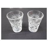 Starburst Crystal Cut-Glass Set - Assorted Glassware with Lidded Dish