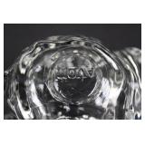 NOA Crystal Glass Petal Edge Compote Dish - Clear Centerpiece