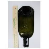 Decorative Glass Bottles - Blue cobalt & Olive Green, Hanging Loop, Made in China