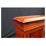 Wood Jewelry Armoire with Mirror - 2 Doors, Velvet Interior, Multiple Drawers