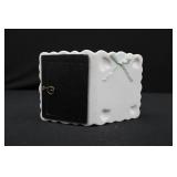 Porcelain Baby Photo Frame with Hanging Booties - 2x3 Opening, White