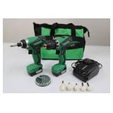 Hitachi DS10DFL2 & WH10DFL2 10.8V Cordless Drills (Lot of 2)