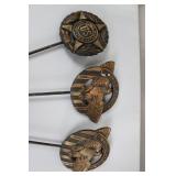 World War Memorial Flag Holders - WWI & WWII (Lot of 3)