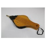 Bellows - Handheld Leather-Wrapped Wooden Body with Brass Nozzle