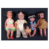 Dolls - Native American Style Beaded Fringe (Lot of 5)