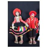 Mexican Folk Art Marionette Puppets - Puerto Vallarta (Lot of 4)