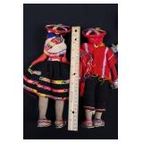 Mexican Folk Art Marionette Puppets - Puerto Vallarta (Lot of 4)