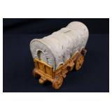 Conestoga Covered Wagon Miniature - Hand-Painted Decorative Display Figurine