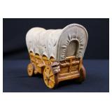 Conestoga Covered Wagon Miniature - Hand-Painted Decorative Display Figurine