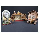 Bird Motif Ceramic Clocks (Lot of 3)