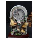 Bird Motif Ceramic Clocks (Lot of 3)
