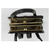 Vintage 1950s Floral Tapestry Purse - Derringer Lighter, Wooden Pipe, Indian Head Match Safe