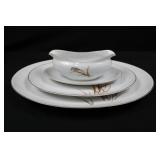 Harmony House Golden Wheat Fine China - Gravy Boat, Creamer, 2 Plate Sizes, Made in Japan