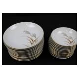 Harmony House Golden Wheat Fine China - Gravy Boat, Creamer, 2 Plate Sizes, Made in Japan