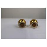 Salt & Pepper Shakers - Gold Tone (Lot of 2)