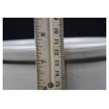 White Ceramic Canister/Cookie Jar with Heart Vine Motif - Crown USA Mark