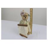Nurse Teddy Bear Figurine with Scroll - For a Very Special Nurse Keepsake