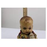 Vintage Composition Baby Doll - Plaid Shirt & Rag Monkey