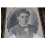 Antique Oval Portrait in Ornate Gilt Frame - Victorian Studio Photo