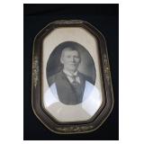 Antique Oval Portrait in Ornate Gilt Frame - Victorian Studio Photo