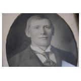 Antique Oval Portrait in Ornate Gilt Frame - Victorian Studio Photo