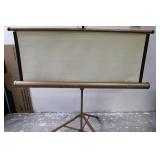 Radiant Deluxe Motor Projection Screen Roller with Tripod Stand