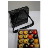 15-Ball Pool Ball Set in Box - Numbers 1-15