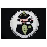 Felt Decorative Kitchen Hanging Plates - Lady & Gentlemen (Lot of 2)