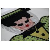 Felt Decorative Kitchen Hanging Plates - Lady & Gentlemen (Lot of 2)