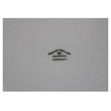 Johann Haviland Bavaria Germany Blue Floral Border Dinner Plates (Lot of 2)