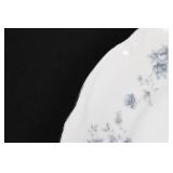 Johann Haviland Bavaria Germany Blue Floral Border Dinner Plates (Lot of 2)