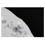 Johann Haviland Bavaria Germany Blue Floral Border Dinner Plates (Lot of 2)