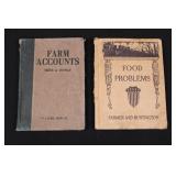 Farm Accounts (Smith & Thomas) & Food Problems (Farmer & Huntington) - Vintage Books
