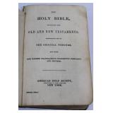 Holy Bible, Old & New Testaments - American Bible Society, Minion 18mo (Circa 1900)