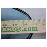 Cobalt Blue Glass Oval Serving Tray - 9in Long, Dark Rim, Decorative Dish