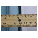 Cobalt Blue Glass Oval Serving Tray - 9in Long, Dark Rim, Decorative Dish