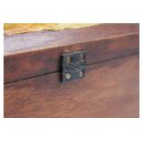 Hand-Carved Wooden Trinket Box - Dolphin & Sea Shells Motif, Coastal Decor