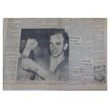 Mason City Globe-Gazette Front Page - Homage to Kennedy, Nov 25, 1963 Edition