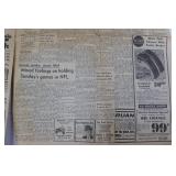 Mason City Globe-Gazette Front Page - Homage to Kennedy, Nov 25, 1963 Edition