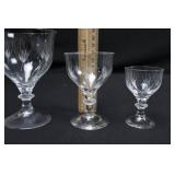 Crystal Goblets Set - 34-Piece Assortment (11 Small, 12 Medium, 11 Large)