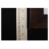 Framed Daisy Floral Wall Art - White Mat, Dark Wood Frame