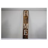 HOME Sign - Rustic Wooden Wall Decor with Hanging Ring