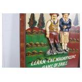 Vintage Arch-Top Golf Club Sign - Learn the Magnificent Game of Skill