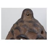 Terracotta Pinecone Sculpture - Perforated Decorative Accent